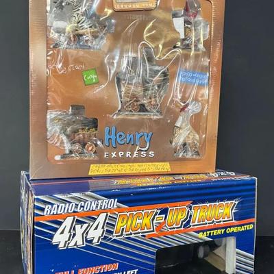 4x4 Radio Control Truck and Henry Express Safari Toy, Both New in Box (NIB)