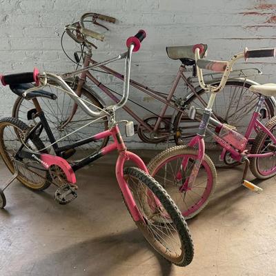 3 Vintage Bicycles w/ Columbia Tourist, Kent High Lites ++