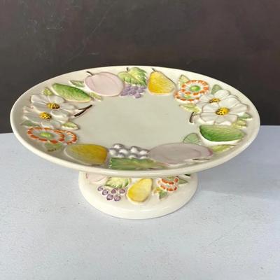 Vintage Cuernavaca Ceramic Cake Stand