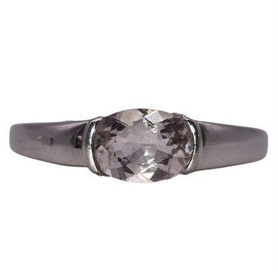 14K White Gold White Sapphire & Diamond Ring
