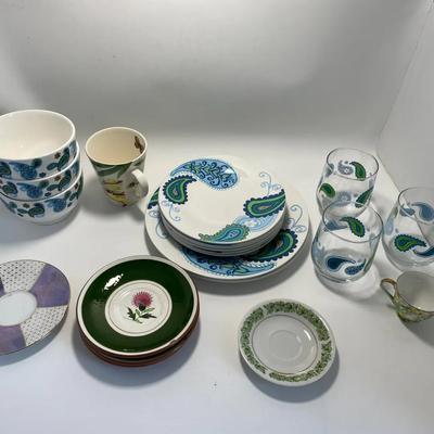 Dish & Dining Set - Paisley