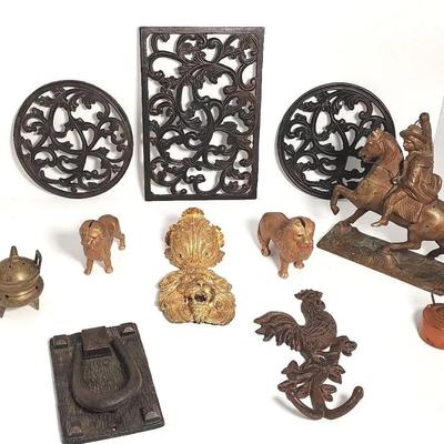 Vintage To Antique Metal Decor - Copper, Gilt, Cast And Brass!