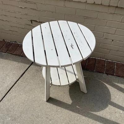 Wood Patio Outdoor Table White
