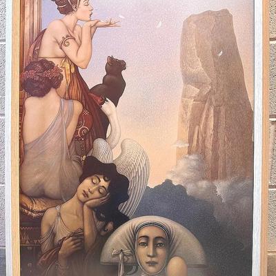 Framed Eclectic Trio, Featuring Chinese Embroidery  And More 