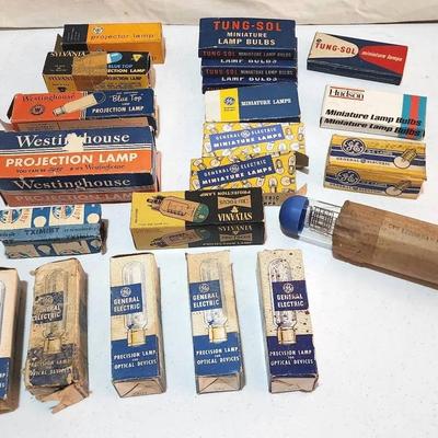 Electron Tubes - Lamp Tubes - Projection Lamp Bulbs In Box