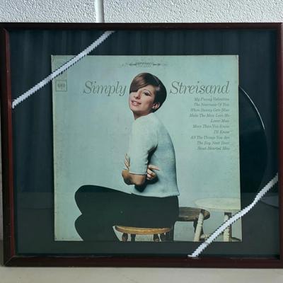 Framed Barbra Streisand Simply Streisand Vinyl 