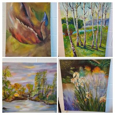 Colorful Floral Oil Paintings 