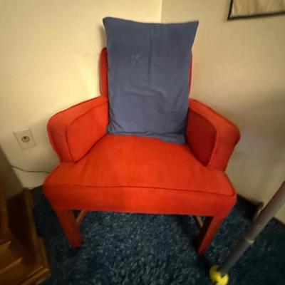 Vintage orange armchair