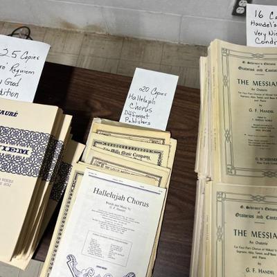 Sale Photo Thumbnail #39: Sheet music: The Messiah, Hallelujah, Faure Requiem 