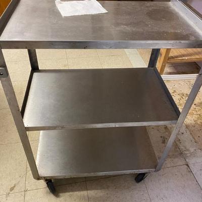 Stainless steel rolling cart