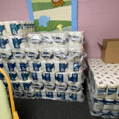 Rolls of toilet paper