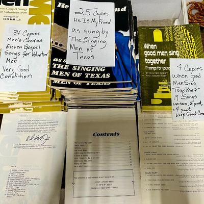 Sale Photo Thumbnail #38: Sheet music: Singing Men of Texas 