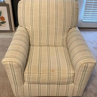 Light Beige Alandari Accent Swivel & Rocking Chair