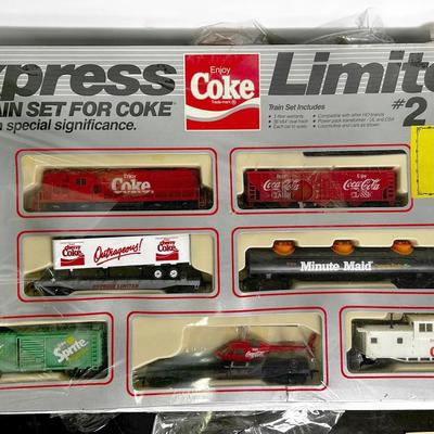 New Vintage Coke Express Limited Model Train Set NOS