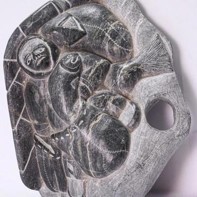 Levi Alasua Inuit Soapstone Carving