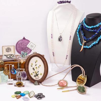 Lapis Lazuli, Tigers Eye, Rose Quartz, Abalone Jewelry, More