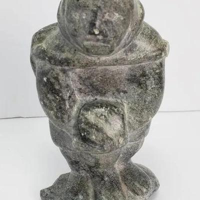 Maggie Ittuvik Tayarak Inuit Soapstone Carving