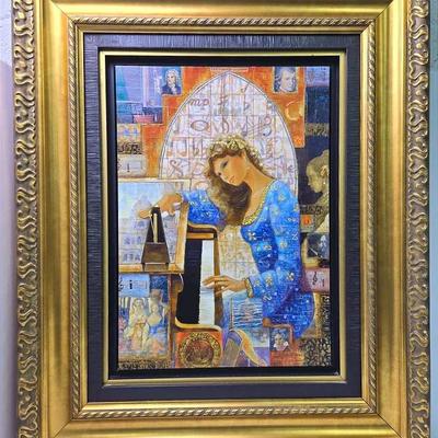 Peter Nixon Embellished Giclee Print “Harmonic I”