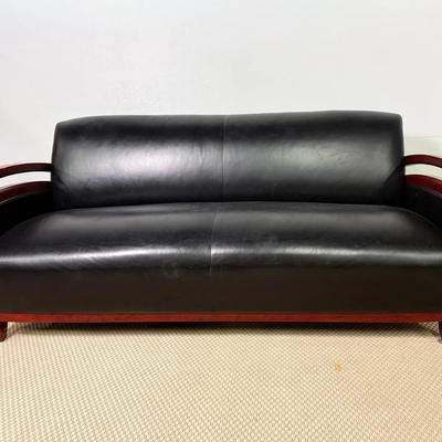 David Edwards Leather Sofa -70x32x31” 