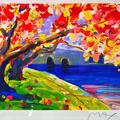 Peter Max Signed & Numbered Serigraph “Cherry Blossoms”