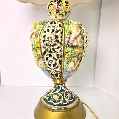 Capodimonte Ceramic Table Lamp - 31” Tall