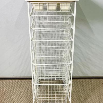 ELFA Wire Storage Unit On Wheels