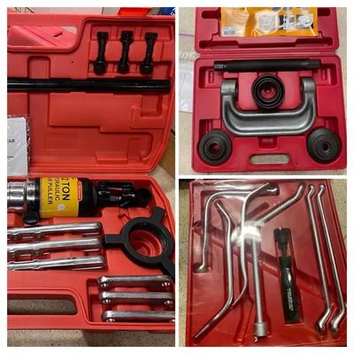 Brake Tool Set Ball Universal Joint And Truck Brake Anchor Pin Service 12 Ton Hydraulic Gear Puller