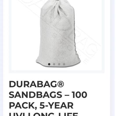 100 Empty Sandbags 14x26 With Ties From The Sandbag Store