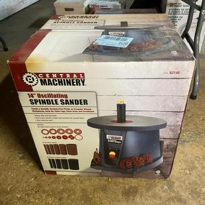 New In Box Central Machinery 14” Oscillating Spindle Sander