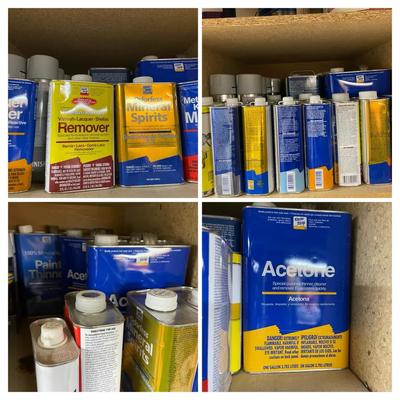 Thinners Mineral Spirits Acetone Mystery Lot 