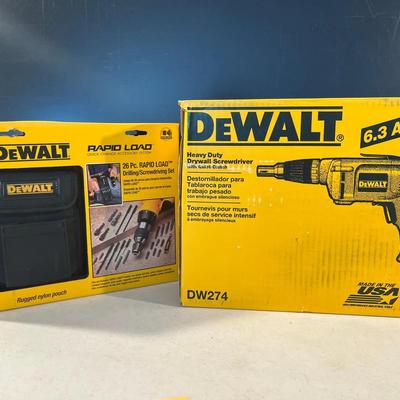 DeWalt Heavy-Duty Drywall Screwdriver w/ Quist-Clutch & 26-piece Rapid Load D