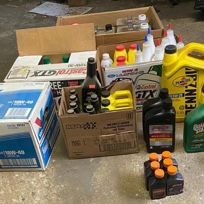 Mystery Lot Of Sealed Motor Oil, Anti Rust, Steering Fluid, & More!