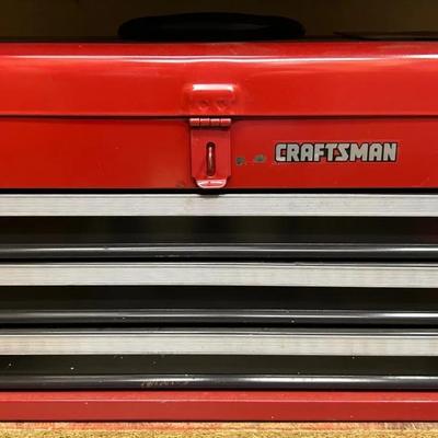 Craftsman 3-Drawer Metal Tool Chest With Hand Tools