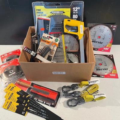 Various New Saw Blades & Hand Tools Ft. Circular Saw Blades, Stanley Flexible Hacksaw Blades & More