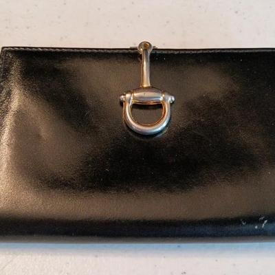 Gucci Authentic Black Leather Horsebit 1955 Wallet
