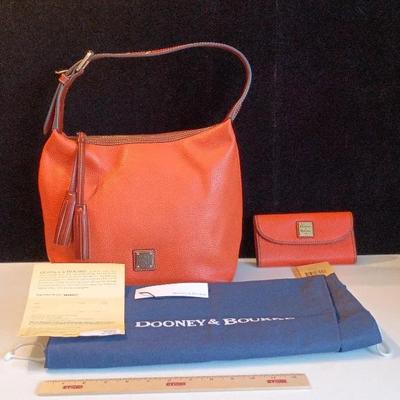 Dooney & Bourke Paige Sac Clementine Bag W/ Matching Wallet