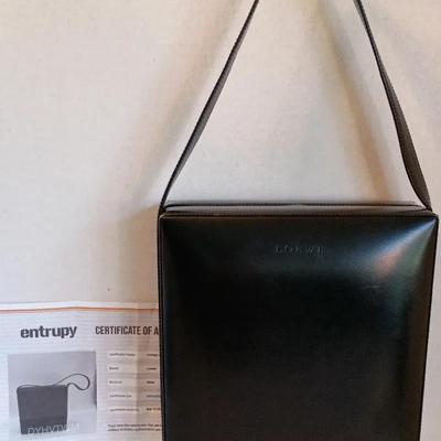 Loewe Authentic Structured Black Leather Handbag