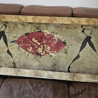 Large Framed Abstract Art – Modern Silhouette Design