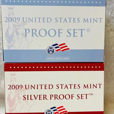 2009 US Mint Silver and Regular Coin Proof Sets
