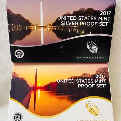 2017 US Mint Silver and Regular Coin Proof Sets