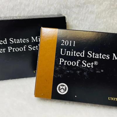 2011 US Mint Silver and Regular Coin Proof Sets 