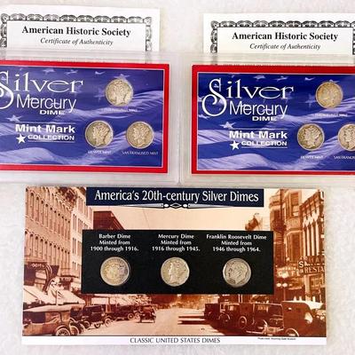 Silver Dime Collection Sets