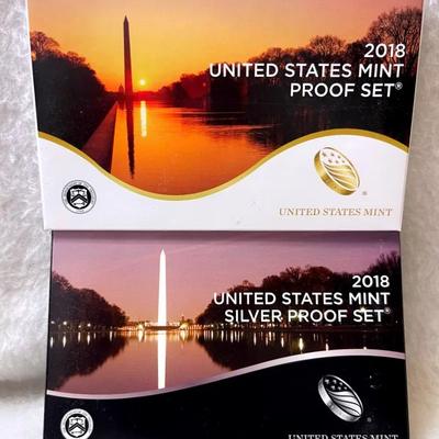 2018 US Mint Silver and Regular Coin Proof Sets