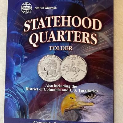 Statehood Quarters Collectors Folder with Coins