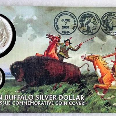 American Buffalo Silver Dollar "First Day Of Issue" 
