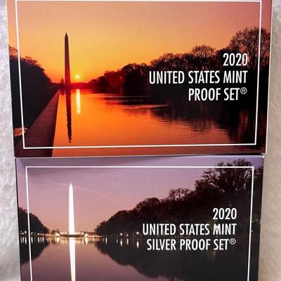 2020 US Mint Silver and Regular Coin Proof Sets