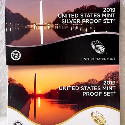 2019 Us Mint Silver and Regular Coin Proof Sets