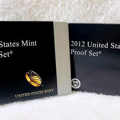 2012 US Mint Silver and Regular Coin Proof Sets