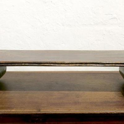 Sale Photo Thumbnail #9: Antique Carved Scroll End Chinese Hongmu Kang Stand