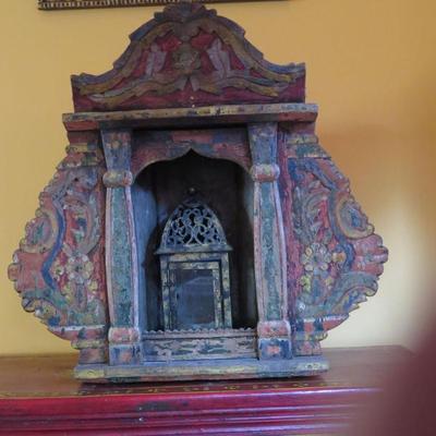 Sale Photo Thumbnail #21: Antique Bohol Hand Carved Wooden Urna House Altar